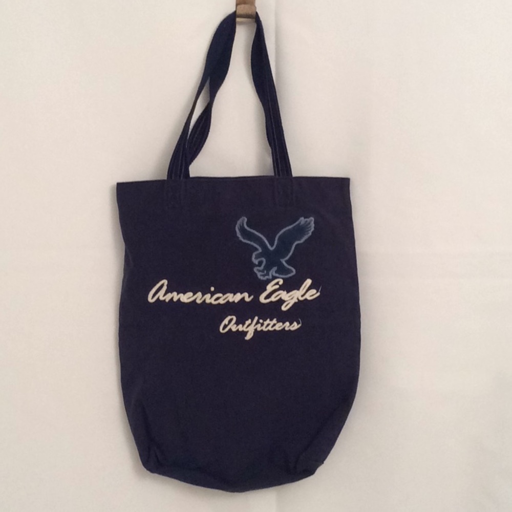 American Eagle Navy Blue Canvas Handbag